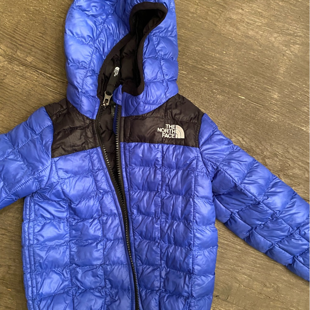 North Face Thermoball Jacket - 12-18 months, blue/black